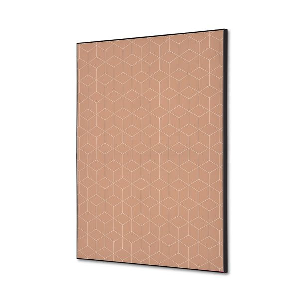 Showdown Displays Spannstoff Wanddekoration SET A2 Hexagon Beige, TFR22WA2-SET-I12