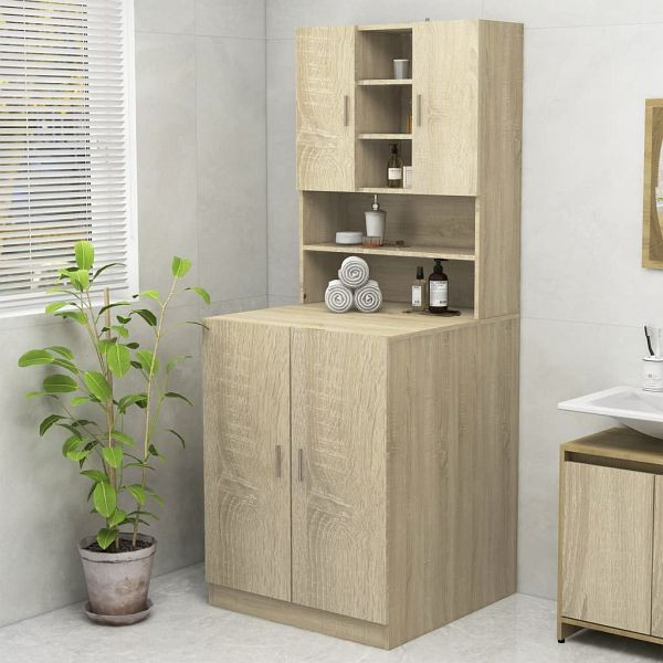 vidaXL Waschmaschinenschrank Sonoma-Eiche 70,5x25,5x90 cm, 808389