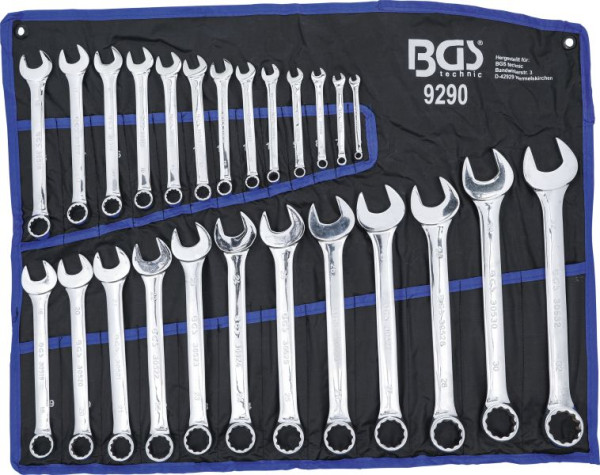 BGS Maul-Ringschlüssel-Satz, SW 6 - 32 mm, 25-teilig, 9290