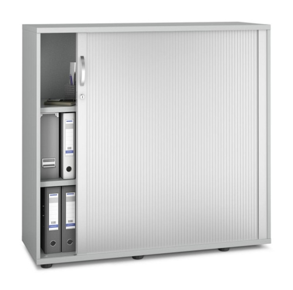 Deskin Rollladenschrank MULTI M pro, Dekor: Lichtgrau, BxHxT: 1200 x 1140 x 420 mm, 257419