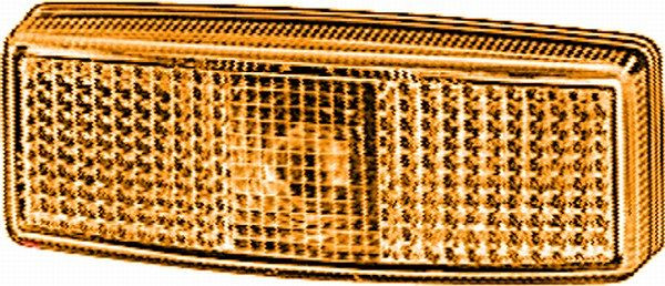 HELLA Seitenmarkierungsleuchte, Halogen, 12V, Schraubanschluss/Anbau, Lichtscheibenfarbe: gelb, rechts/links, 2PS 006 717-031