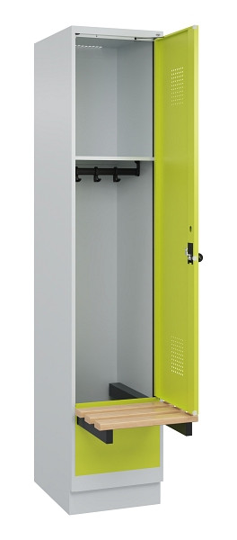 C+P Spind Evolo PLUS, 1 Abteile, 1950x400x815mm, 7035/0024, Drehriegel, 049040-12 S10015