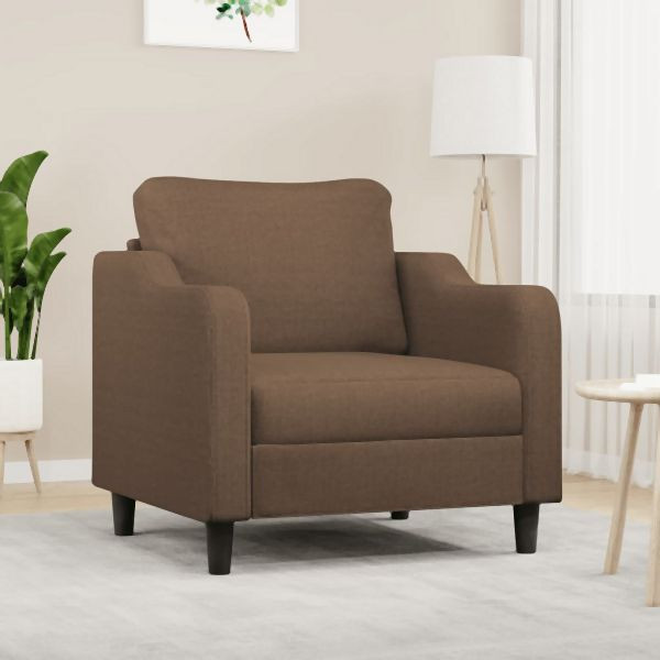 vidaXL Sessel Braun 60 cm Stoff, Platz zum Plaudern, 359346