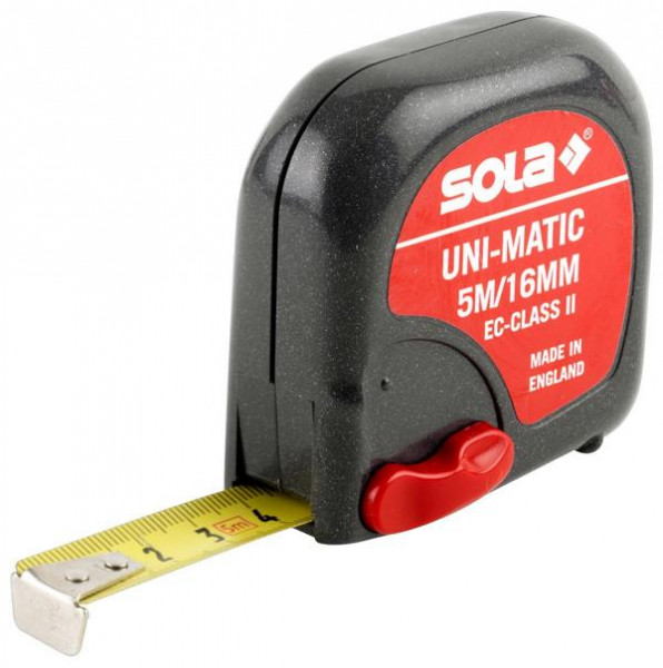 Sola Rollmeter (16 mm) Uni-Matic UM 5 m EG-Klasse 2, VE: 6 Stück, 50012601
