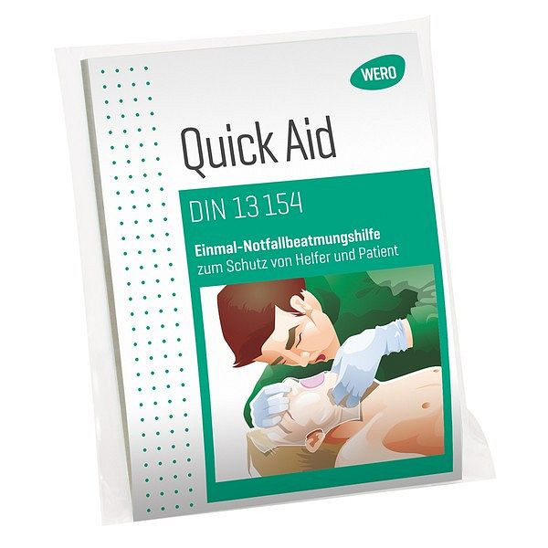 WERO Quick Aid Einmal-Notfallbeatmungshilfe DIN 13154, 220332