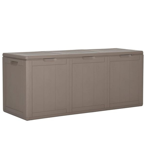 vidaXL Garten-Aufbewahrungsbox 270 L Braun PP Rattan, 151232