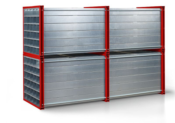 RR Industrietechnik Wabenregal Typ RWR-12/3 RAL 3000, 130200170