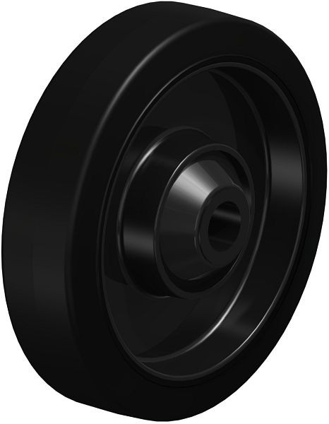 Blickle POEV 161/20KD Rad aus Elastik-Vollgummi, Schwarz, 850041