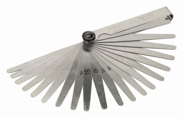 Bahco Professionelle Fühlerlehre, 20 Lehren, 0,05-1 mm, 1547