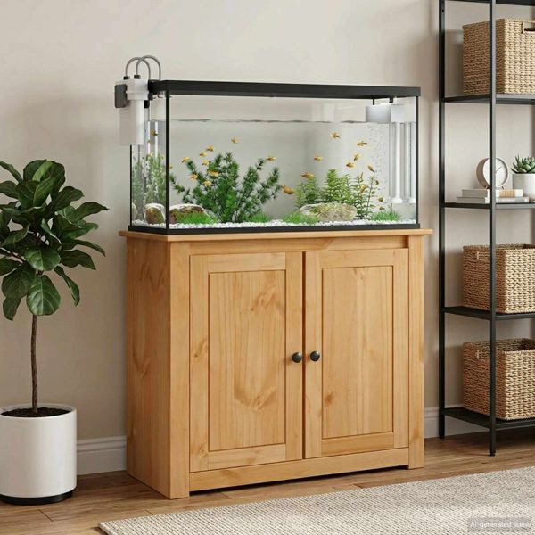 vidaXL Aquariumständer PANAMA Braun 81 x 36 x 73 cm 250 kg, 42034039