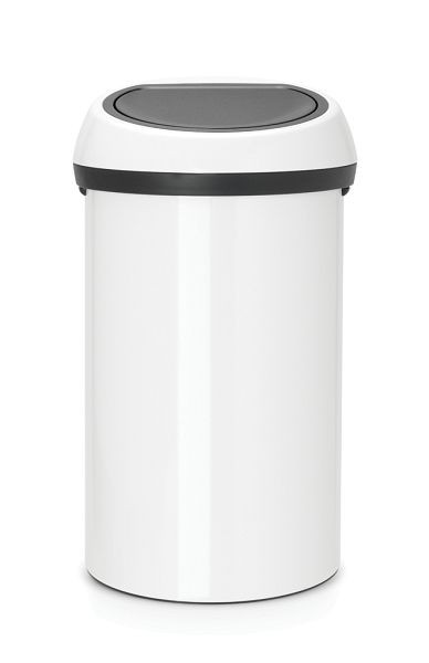 Brabantia Mülleimer Touch bin 60 Liter weiß / Deckel weiß, 108686