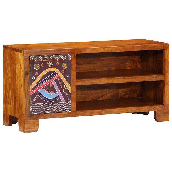vidaXL TV-Schrank Mehrfarbig 90x30x45 cm Massivholz Akazie, 4016505