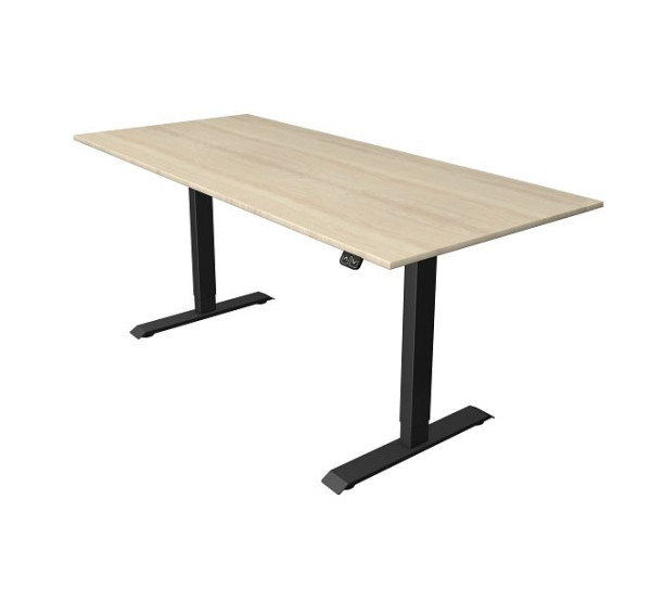Kerkmann Sitz-/Stehtisch B 1800 x T 800 mm, elektrisch höhenverstellbar von 740-1230 mm, Ahorn, 10182050
