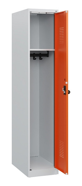 C+P Spind Evolo PLUS, 1 Abteil, 1530x300x500mm, 7035/2004, Drehriegel, 0490005-10 S10002