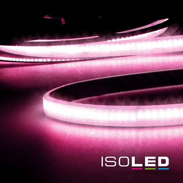 ISOLED LED AQUA CRI9P Linear 48V Flexband, 8W, IP68, pink, 30m Rolle, 240 LED/m, 114240