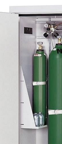 asecos Flaschenhalter für Druckgasflaschenschränke G30 und G90, höhenverstellbar, 30647
