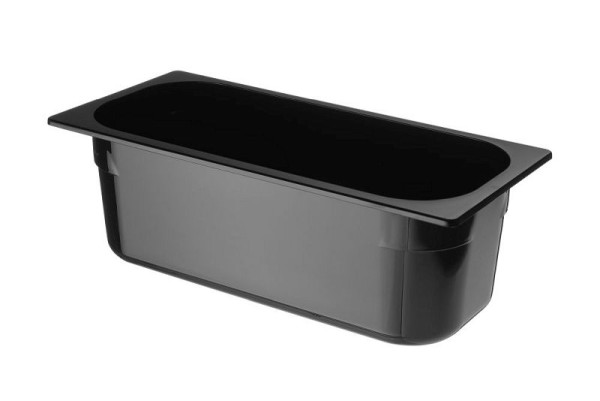 Hendi Eiscreme Behälter Polykarbonat, LxBxH: 360x165x120 mm, Schwarz, 807033