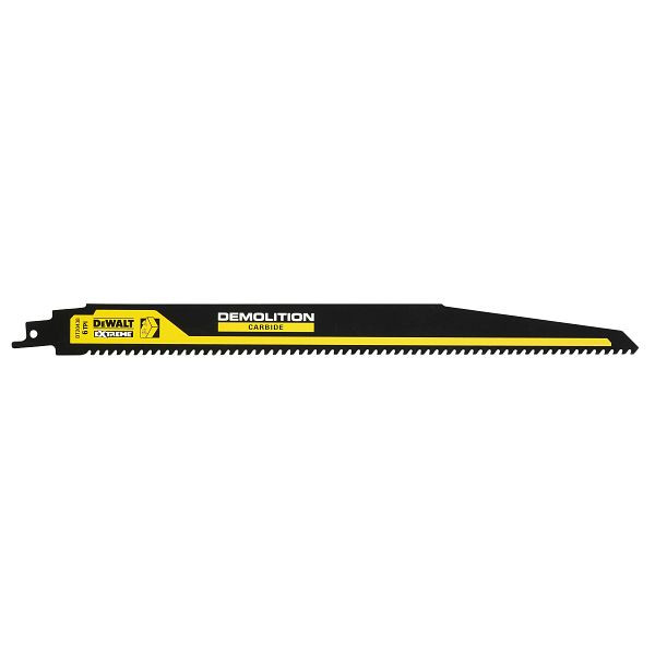 DeWalt Carbide Säbelsägeblatt für nageldurchsetztes Holz (Demolition) 305mm 6TPI, DT20438-QZ