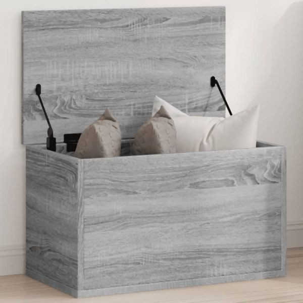 vidaXL Truhe Grau Sonoma 60x35x35 cm Holzwerkstoff, 840679