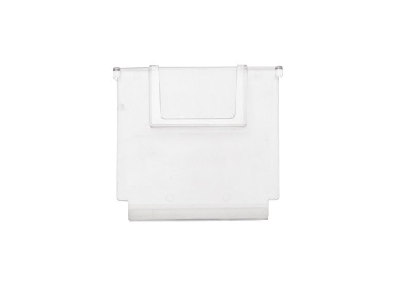 LA-KA-PE RK/TR 93, Trennwand mit Etikettenrahmen, aus Polystyrol, glaskar, 05810 01 08