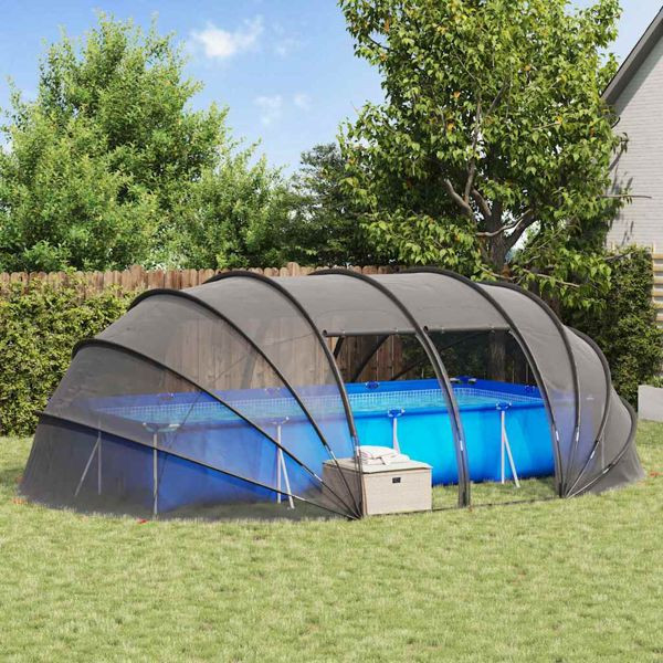 vidaXL Poolzelt Kuppel Transparent 538 x 440 x 204 cm, 42001140