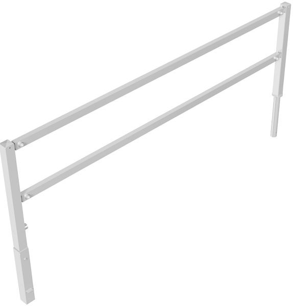 Schake Wegesperren mit Dreikantverschluss schwenkbar mit Ober- und Knieholm, feuerverzinkt, Gesamtbreite: 3000 mm, 412_30