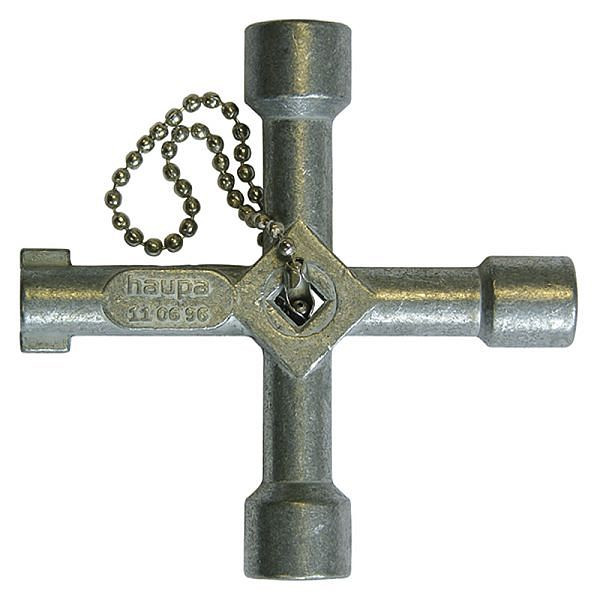 Haupa Schaltschrankschlüssel, 72 x 72 mm, 110696, 4011923054601