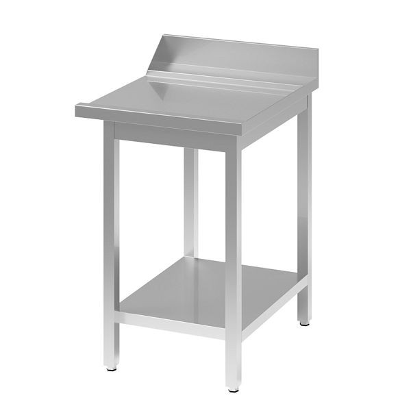 Vaiotec TOPLINE Ablauftisch 700, mit Aufkantung, Anbauseite rechts L: 600 mm, 11543