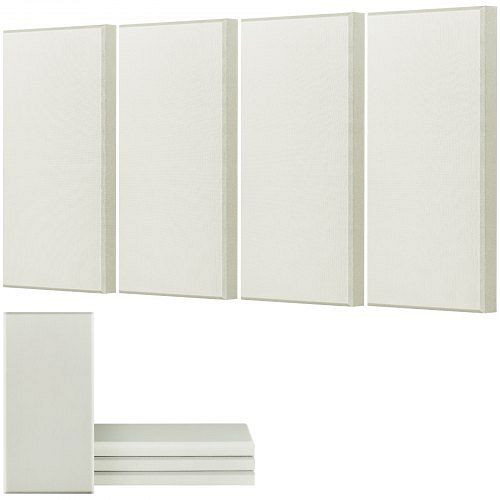 VEVOR Akustikpaneele Beige, VE: 4 Stück, 600x300x50 mm, selbstklebend, schallabsorbierend für Studios, Büros, Heimkinos, Räume, BXGYBMS6030CD0564001V0