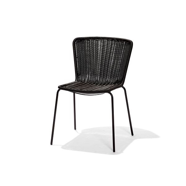 Feros Luca Stapelbarer Stuhl, Schwarz, Gastronomie, 151514, 6096735399322