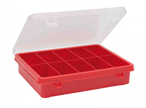 LA-KA-PE Sortimentskasten 6.02, aus PP, Unterteil: rot, Abmessung: 220 x 182 x 49, VE: 10 Stück, 60200 10 01