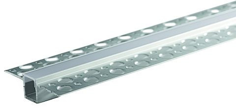 rutec Aluminiumprofil Unterputz/Fliese 13/14U, 2 Meter, 65005