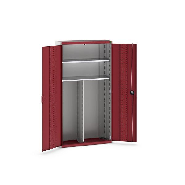 bott cubio Koffer-Flügeltürenschrank unbestückt, BxTxH: 1050x400x2000mm, RAL 7035 / RAL 3004, 40032038.24V