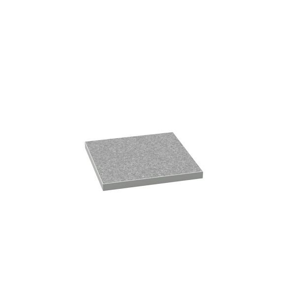 bott cubio Schrankauflage direktbeschichtet, umlaufend 2mm ABS-Kante, BxTxH: 525x525x20mm, RAL 7035, Lichtgrau, 41201005.16M