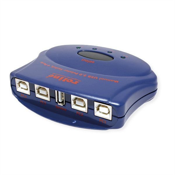 ROLINE Manueller USB 2.0 Switch, 4 Ports, 14.01.2334