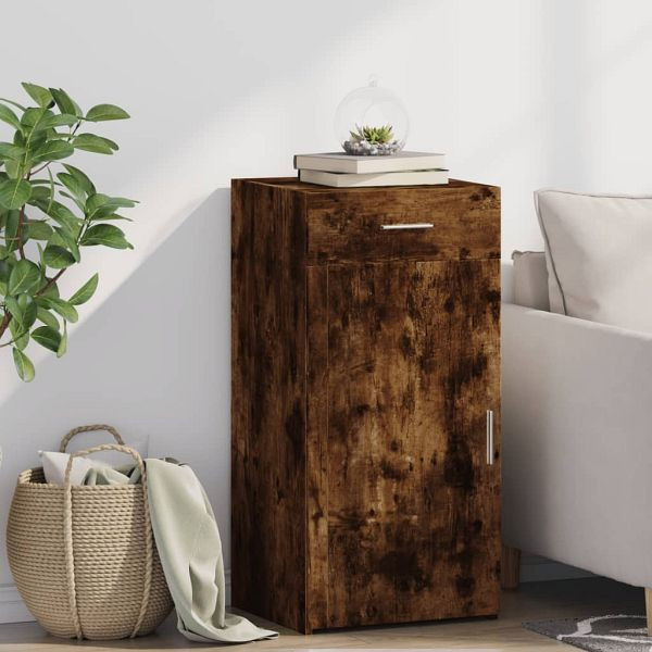 vidaXL Sideboard Räuchereiche 45x42,5x93 cm Holzwerkstoff, 846289