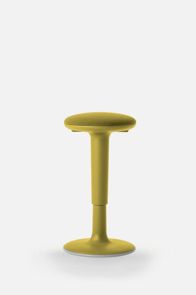 Bisley Höhenverstellbare Stehhilfe, Gepolsterte, drehbare Sitzfläche, Farbe yellow, TUCPXN005