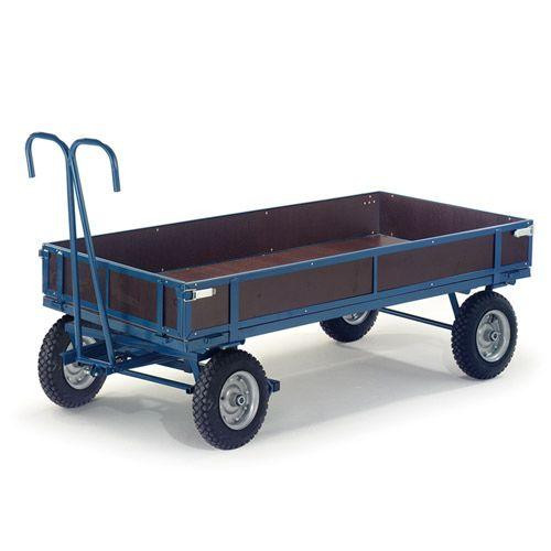 Rollcart Handpritschenwagen mit Holzbordwänden (2700x1290), Tragkraft: 1500 kg, 15-16252
