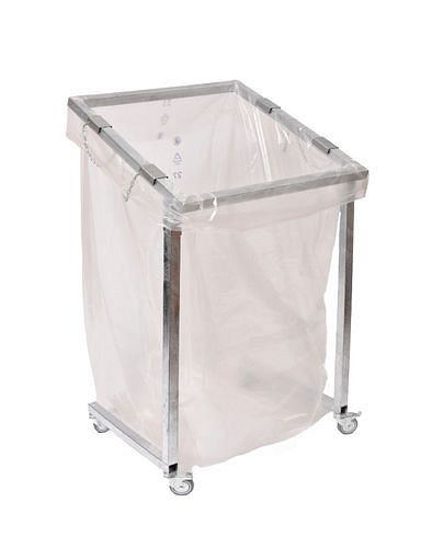 DENIOS Großvolumen-Wertstoffsammler, 2.500 Liter Volumen, 1,5 m hoch, verzinkt, fahrbar, 312348