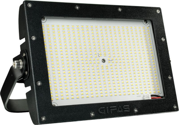 GIFAS Flutlichtstrahler "AlphaLUXX 120 MA", Lichtstrom 100%: 18.636 lm, Frontscheibe: 5 mm schlagfeste Kunststoffabdeckung, 800054