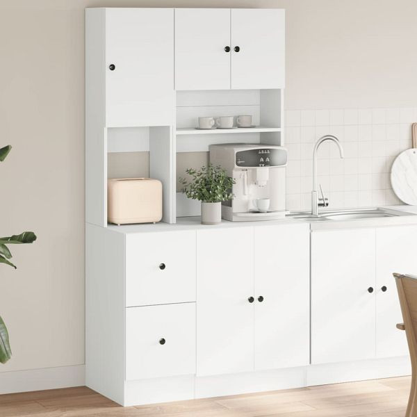 vidaXL Küchenschrank Weiß 95x50x180 cm Holzwerkstoff, 3276532