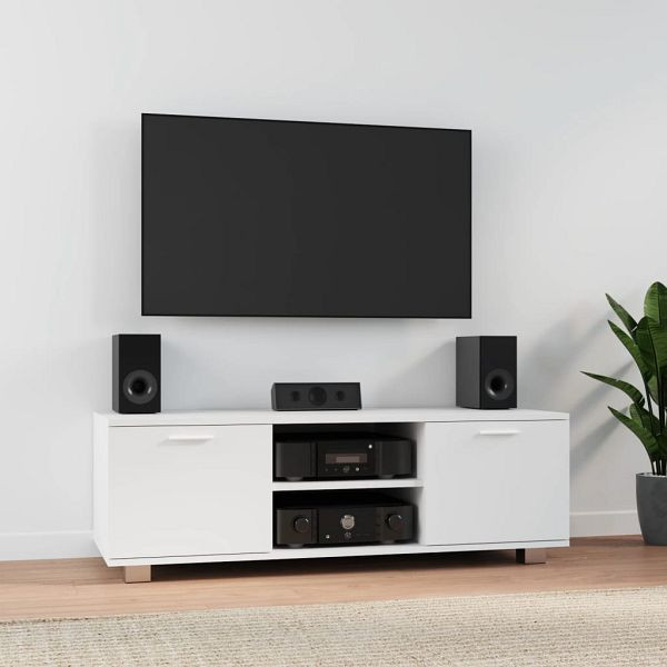 vidaXL TV-Schrank Weiß 120x40,5x35 cm Holzwerkstoff, 342615