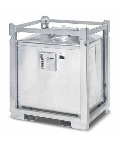 DENIOS ASF-Behälter, einwandig, 1000 Liter Volumen, feuerverzinkt, 117955