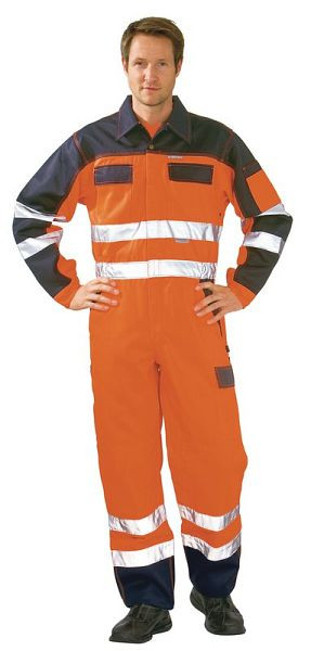 Planam Warnschutz Rallyekombi, orange/marine, Größe 44, 2036044