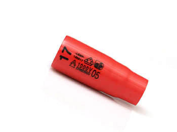 Lemp Steckschlüssel Einsatz 17mm 3/8" extra tief 6 kt, 130317
