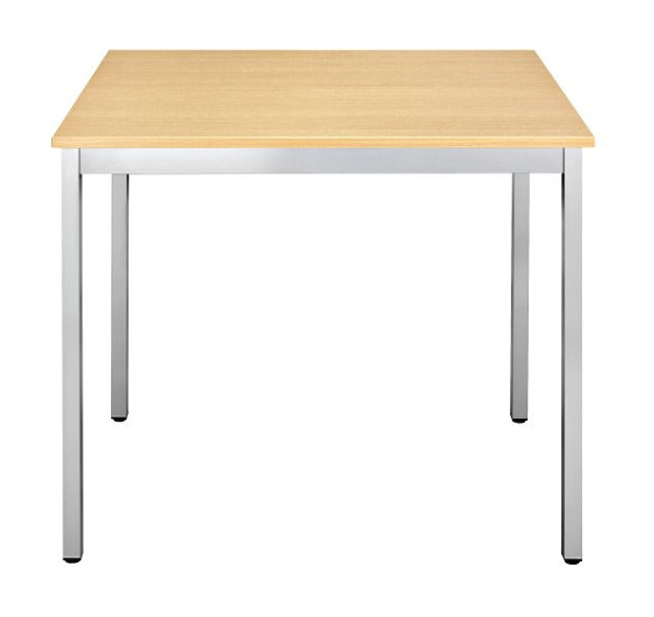 Bisley Mehrzwecktisch, Breite 700 mm, Tiefe 600 mm, 19mm Tischstärke, 300 aluminium x BC buche, MT0706BC300