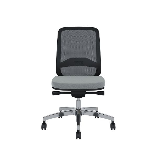 Bisley Bürodrehstuhl Bali, Rückenlehne aus Netzbezug Aluminiumfußkreuz, TN9801 concrete, BALIART0015TN9801