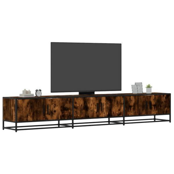 vidaXL TV-Schrank Räuchereiche 240x35x41 cm Holzwerkstoff, 3300797