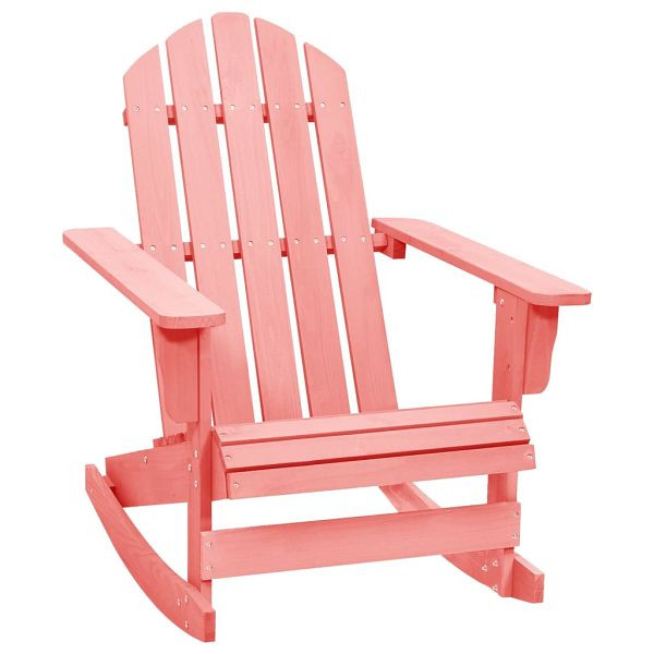 vidaXL Adirondack-Schaukelstuhl Massivholz Tanne Rosa, 315887