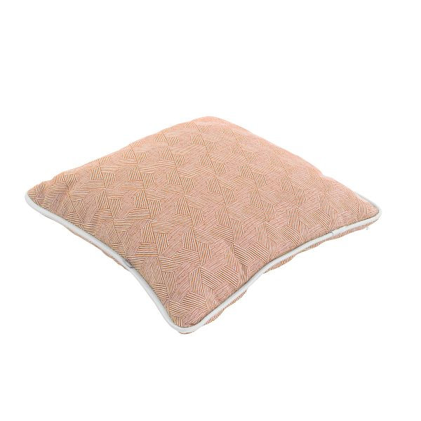 doppler Zierkissen ART ca. 45x45xca. 14cm, mit RV und Kordel, rosa, gemustert, 5694204041